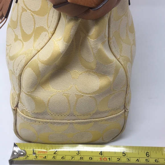 COACH Hampton Signature Carryall Satchel F13068 - Picture 7 of 16